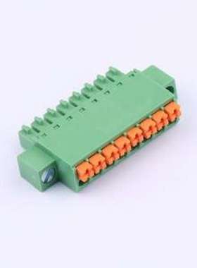 DB2EKNM-3.5-8P-GN 插拔式接线端子 3.5mm 排数:1 每排P数:8 绿色