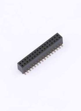 B127US-WS16P 排母 间距1.27mm 2x16P 弯插 SMD,P=1.27mm