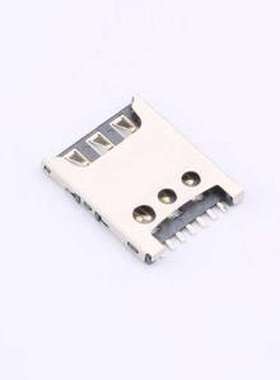 ZX-NSIM-481.25J SIM卡连接器 拔插式 NanoSIM卡 卡座 SMD