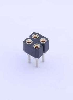 X5521FV-2X02-C30D743-0743 排母 间距:2.54mm 2x2P 直插 插件,P=