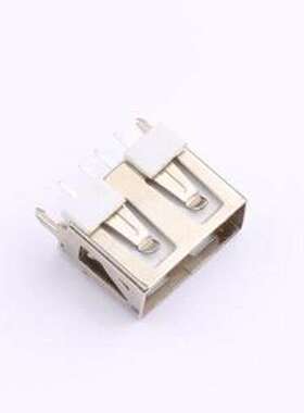 XUDF-012-0109 USB连接器 USB 2.0AF 180度直插板10.0长 卷边 插