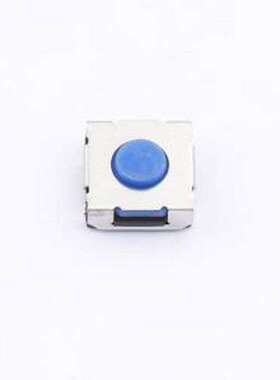 L4G312110 轻触开关 6.2*6.2*3.1 260GF 蓝色软硅胶柄包脚 SMD-4P