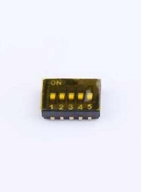 THS105J 拨码开关 1.27间距 5P 拨码开关 轻触开关 SMD