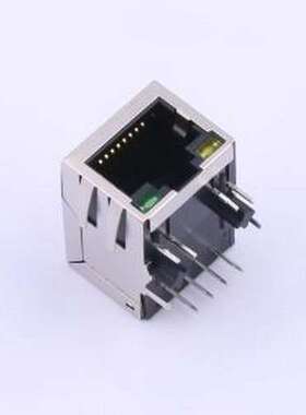 X01AB002FA2AD 以太网连接器(RJ45 RJ11) 带LED 插件