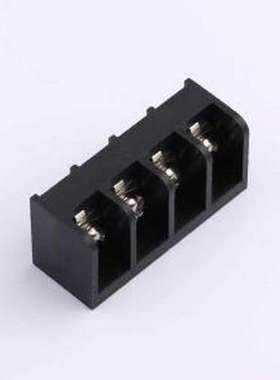 MXHB9500-9.5-04P-BK01-Cu-S-A 栅栏式接线端子 9.5mm 1x4P 边脚