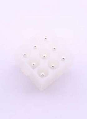 HX63080-9A 线对板针座 3x3P 间距:6.35mm 直插 插件,P=6.35mm