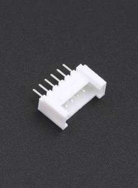 2.0-6P ZZDK 线对板针座 1x6P 间距:2mm 直插 系列:PH 白色 插件,