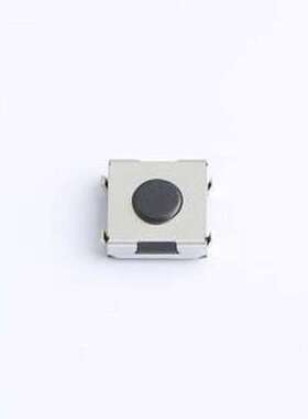 TVEU01-N025BB-R 轻触开关 6.2X6.2/翘脚/2.5H/180gf/全黑/不接地