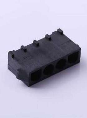 M9848-1x4P-B 线对板针座 1x4P 间距:6.35mm 直插 黑色 插件,P=6.