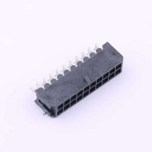 HC-MX3.0-2*10AWT-05 线对板针座 2x10P 间距:3mm 卧贴 黑色 SMD,