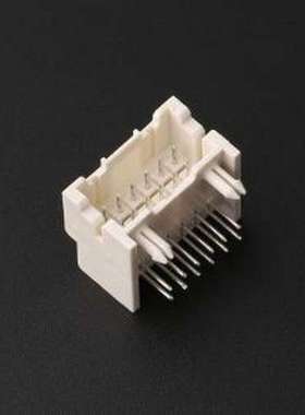 HC-XAD-2*6AW-05 线对板针座 2x6P 间距:2.5mm 弯插 弯插,P=2.5mm