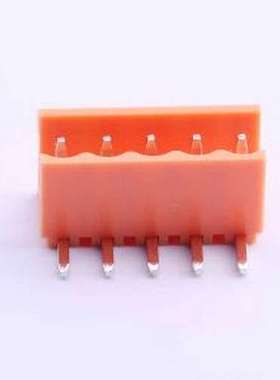 HT396R-05P-14-00A 线对板针座 1x5P 间距:3.96mm 弯插 弯插,P=3.