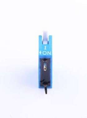 DP-01BP 拨码开关 蓝色1PIN立式直插琴键式侧拨拨码开关 插件