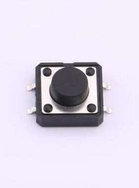 TS126TP 250gf 009 轻触开关 12*12*6mm 立贴 轻触开关 SMD-4P,12