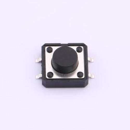TS126TP 250gf 009 轻触开关 12*12*6mm 立贴 轻触开关 SMD-4P,12
