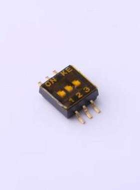 DSHP03TSGER 拨码开关 3位 1.27mm脚距SMD KE拨码开关 拨动开关 S