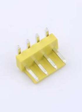 WF-1B396A4P-Y 线对板针座 间距2.0mm 弯插 黄色 1x4P 弯插,P=3.9