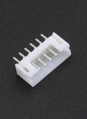 XD-PH-6A-G 线对板针座 1x6P 间距:2mm 直插 系列:PH 白色 插件,P