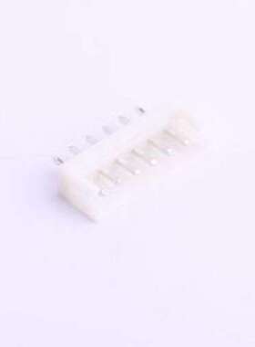 HX25005-6A 线对板针座 1x6P 间距:2.5mm 直插 白色 插件,P=2.5mm