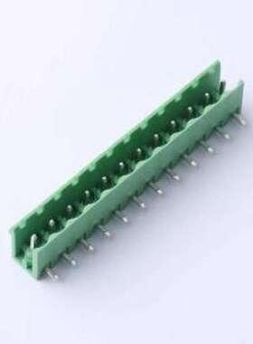 DB2ER-5.0-12P-GN 插拔式接线端子 5mm 排数:1 每排P数:12 弯插,P