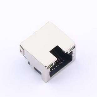 RJ11 RVL21 MJ88B RJ45 以太網(wǎng)連接器 沉板 B011 帶LED 插件