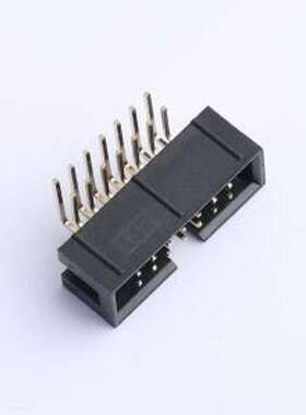 XDFH-0259-2*7P IDC刺破式连接器(牛角/简牛) 2U镀金PH2.54MM-2*7