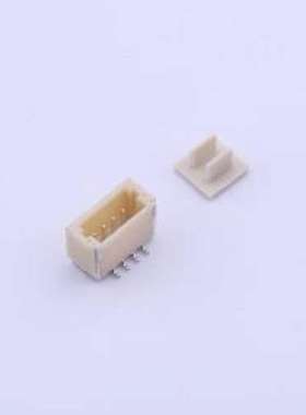 FWF10002-S04S24W5M 线对板针座 1x4P 间距:1mm 立贴 SMD,P=1mm