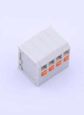 KF239-3.81-4P 弹簧式接线端子 1x4P 3.81mm 每排P数:4 排数:1 插
