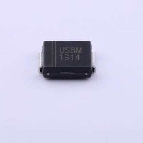 US8MC 快恢复/高效率二极管 电压:1kV 电流:8A SMC