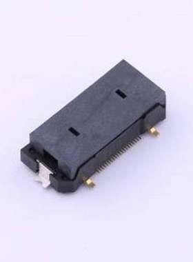 BA22-44AT-1B-WFR 板对板与背板连接器 间距:0.5mm 母 黑色 SMD,P