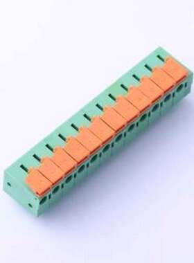 JL142R-50812GA1 弹簧式接线端子 1x12P 5.08mm 每排P数:12 排数: