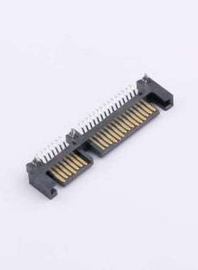 XUTS-2209-1301 线对板针座 SATA 7+15PIN公座 卧式 正向接触 贴