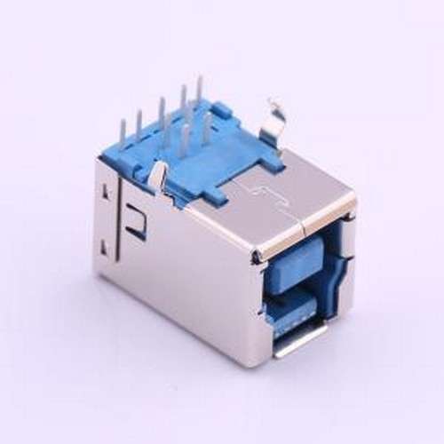 U-B-M9DD-W-1 USB连接器 Type-B 母 弯插 插件