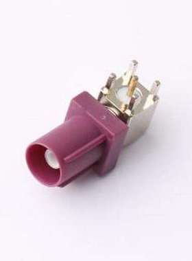 BWFAK-JWE-DB RF射频同轴连接器 内针 FAKRA 弯头 紫色 插件