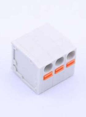 KF239-5.08-3P 弹簧式接线端子 1x3P 5.08mm 每排P数:3 排数:1 插