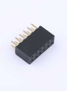 F185-1206A0ASUC3 排母 2x6P 间距:2.54mm 直插 插件,P=2.54mm