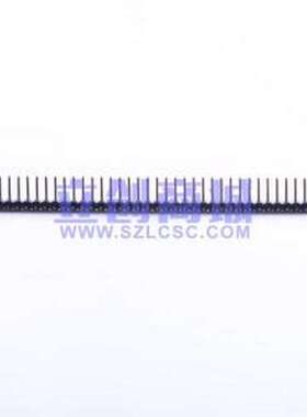 B-2100R40P-A121 排针 间距:2.54mm 1x40P 弯插 黑色 弯插,P=2.54