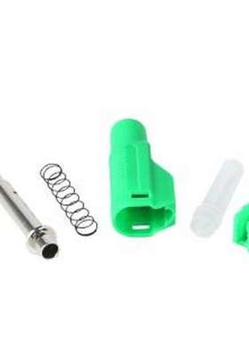 25.450.4 香蕉头/鳄鱼夹 [5件套] 4mm 伸缩护套焊接叠插插头 绿
