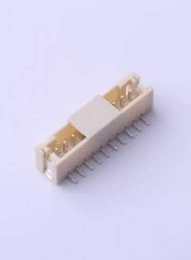 FWF20003-S10S24W5M 线对板针座 1x10P 间距:2mm 立贴 SMD,P=2mm
