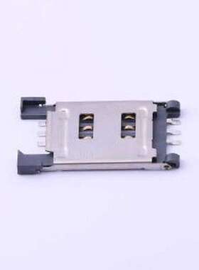 SIM-011T-R6 SIM卡连接器 翻盖式 MiniSIM卡 卡座 SMD