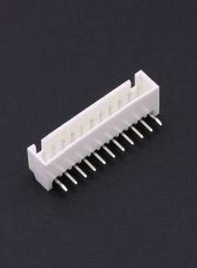 KH-A2504-R-11AWD 线对板针座 间距:2.54mm 1x11P 白色 插件,P=2.