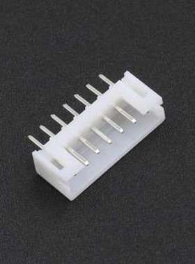 XD-PH-7A-G 线对板针座 1x7P 间距:2mm 直插 系列:PH 白色 插件,P