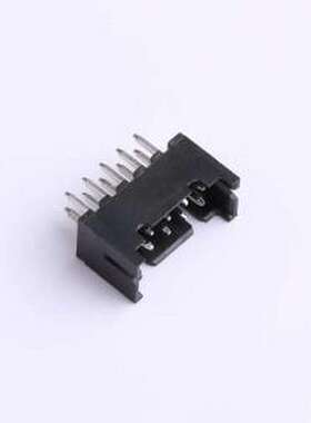 IPCW207W25NB01V 线对板针座 2x5P 间距:2mm 直插 黑色 插件,P=2m