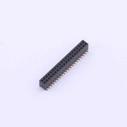 X1321FVS-2x20-C43D48 排母 间距:1.27mm 2x20P 立贴 SMD,P=1.27m