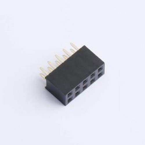 MTF171-205SU1 排母 2x5P 间距:2.54mm 插件,P=2.54mm