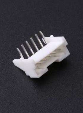 IPCW211W16NW01R 线对板针座 1x6P 间距:2mm 弯插 系列:PA 白色