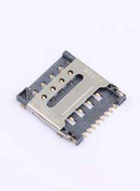 ZX-MSIM-281.5J SIM卡连接器 翻盖式 MicroSIM卡 卡座 SMD