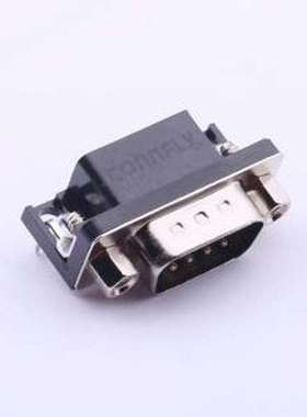 DS1037-09MNAKT74-0CC D-Sub/VGA连接器 D-Sub 公 P数:9P 黑色 弯