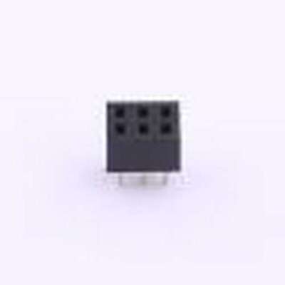 17-0041-001 排母 2x3P 间距:2mm 插件,P=2mm