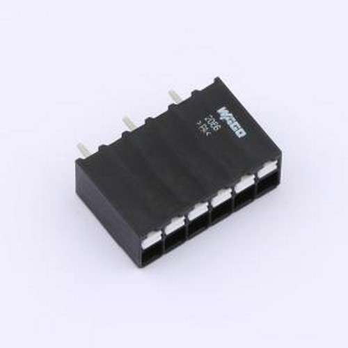 2086-1126 弹簧式接线端子 3.5mm 1x6P 每排P数:6 排数:1 插件,P=